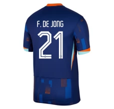 Maillot de Foot Euro 2024 Pays-Bas F.De Jong 21 Tenue Extérieur