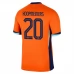 Maillot de Foot Euro 2024 Pays-Bas Koopmeiners 20 Tenue Domicile