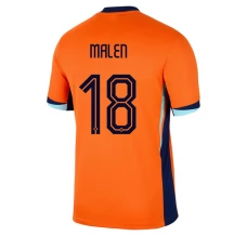 Maillot de Foot Euro 2024 Pays-Bas Malen 18 Tenue Domicile
