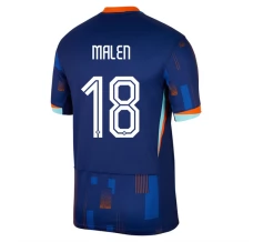 Maillot de Foot Euro 2024 Pays-Bas Malen 18 Tenue Extérieur