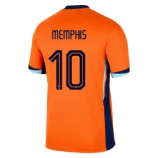 Maillot de Foot Euro 2024 Pays-Bas Memphis 10 Tenue Domicile