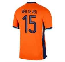 Maillot de Foot Euro 2024 Pays-Bas Van de Ven 15 Tenue Domicile