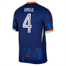 Maillot de Foot Euro 2024 Pays-Bas Virgil 4 Tenue Extérieur