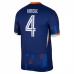 Maillot de Foot Euro 2024 Pays-Bas Virgil 4 Tenue Extérieur