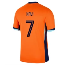 Maillot de Foot Euro 2024 Pays-Bas Xavi 7 Tenue Domicile