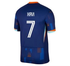 Maillot de Foot Euro 2024 Pays-Bas Xavi 7 Tenue Extérieur