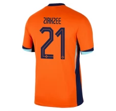 Maillot de Foot Euro 2024 Pays-Bas Zirkzee 21 Tenue Domicile