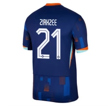 Maillot de Foot Euro 2024 Pays-Bas Zirkzee 21 Tenue Extérieur