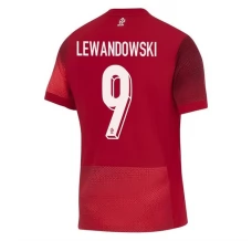 Maillot de Foot Euro 2024 Pologne Lewandowski 9 Tenue Extérieur