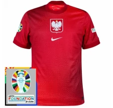 Maillot de Foot Euro 2024 Pologne Tenue Extérieur Patch
