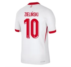 Maillot de Foot Euro 2024 Pologne Zieliński 10 Tenue Domicile