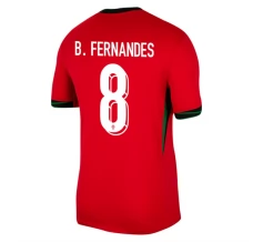 Maillot de Foot Euro 2024 Portugal B.Fernandes 8 Tenue Domicile
