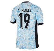 Maillot de Foot Euro 2024 Portugal N.Mendes 19 Tenue Extérieur