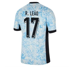 Maillot de Foot Euro 2024 Portugal R.Leão 17 Tenue Extérieur