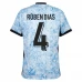 Maillot de Foot Euro 2024 Portugal Rúben Dias 4 Tenue Extérieur