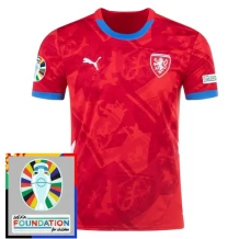 Maillot de Foot Euro 2024 République Tchèque Tenue Domicile Patch
