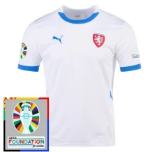 Maillot de Foot Euro 2024 République Tchèque Tenue Extérieur Patch