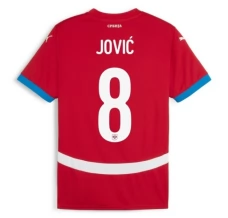 Maillot de Foot Euro 2024 Serbie Jović 8 Tenue Domicile