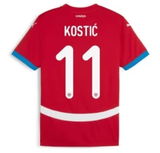 Maillot de Foot Euro 2024 Serbie Kostić 11 Tenue Domicile