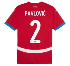 Maillot de Foot Euro 2024 Serbie Pavlović 2 Tenue Domicile