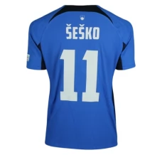 Maillot de Foot Euro 2024 Slovénie Šeško 11 Tenue Extérieur