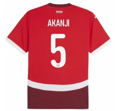 Maillot de Foot Euro 2024 Suisse Akanji 5 Tenue Domicile