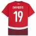 Maillot de Foot Euro 2024 Suisse Dan Ndoye 19 Tenue Domicile