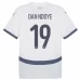 Maillot de Foot Euro 2024 Suisse Dan Ndoye 19 Tenue Extérieur
