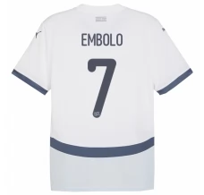 Maillot de Foot Euro 2024 Suisse Embolo 7 Tenue Extérieur