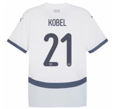 Maillot de Foot Euro 2024 Suisse Kobel 21 Tenue Extérieur