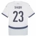 Maillot de Foot Euro 2024 Suisse Shaqiri 23 Tenue Extérieur