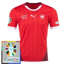 Maillot de Foot Euro 2024 Suisse Tenue Domicile Patch