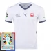 Maillot de Foot Euro 2024 Suisse Tenue Extérieur Patch