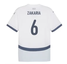 Maillot de Foot Euro 2024 Suisse Zakaria 6 Tenue Extérieur