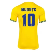 Maillot de Foot Euro 2024 Ukraine Mudryk 10 Tenue Domicile