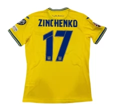 Maillot de Foot Euro 2024 Ukraine Zinchenko 17 Tenue Domicile