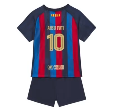 Maillot de Foot FC Barcelone Ansu Fati 10 Enfant Tenue Domicile 2022/23