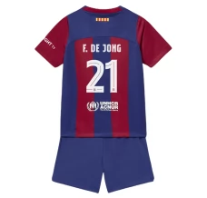 Maillot de Foot FC Barcelone F.De Jong 21 Enfant Tenue Domicile 2023/24