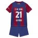 Maillot de Foot FC Barcelone F.De Jong 21 Enfant Tenue Domicile 2023/24