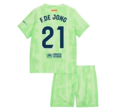 Maillot de Foot FC Barcelone F.De Jong 21 Enfant Tenue Third 2024/25
