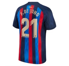 Maillot de Foot FC Barcelone F. De Jong 21 Tenue Domicile 2022/23