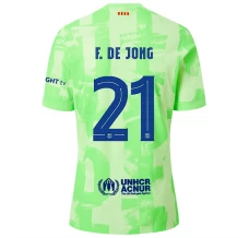 Maillot de Foot FC Barcelone F.De Jong 21 Tenue Third 2024/25