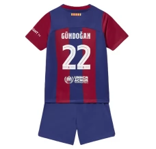 Maillot de Foot FC Barcelone Gündoğan 22 Enfant Tenue Domicile 2023/24