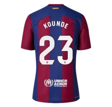Maillot de Foot FC Barcelone Kounde 23 Tenue Domicile 2023/24 Maillot de Foot FC Barcelone Kounde 23 Tenue Domicile 2023/24