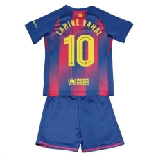 Maillot de Foot FC Barcelone Lamine Yamal 10 Enfant Tenue Domicile 2025/26