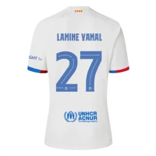 Maillot de Foot FC Barcelone Lamine Yamal 27 Tenue Extérieur 2023/24