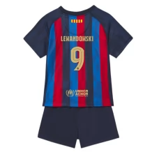 Maillot de Foot FC Barcelone Lewandowski 9 Enfant Tenue Domicile 2022/23