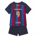 Maillot de Foot FC Barcelone Lewandowski 9 Enfant Tenue Domicile 2022/23