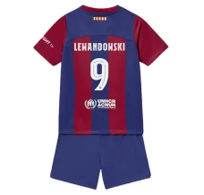 Maillot de Foot FC Barcelone Lewandowski 9 Enfant Tenue Domicile 2023/24