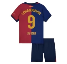 Maillot de Foot FC Barcelone Lewandowski 9 Enfant Tenue Domicile 2024/25